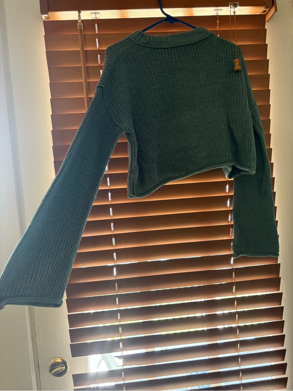 wild fable Cropped Crewneck Sweater in Forest Green - Picture 2 of 4